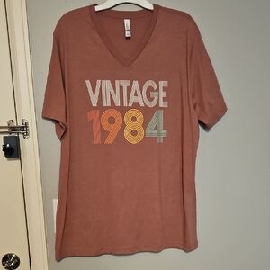 Bella Canvas Vintage 1984 Graphic Tee - Blush Pink